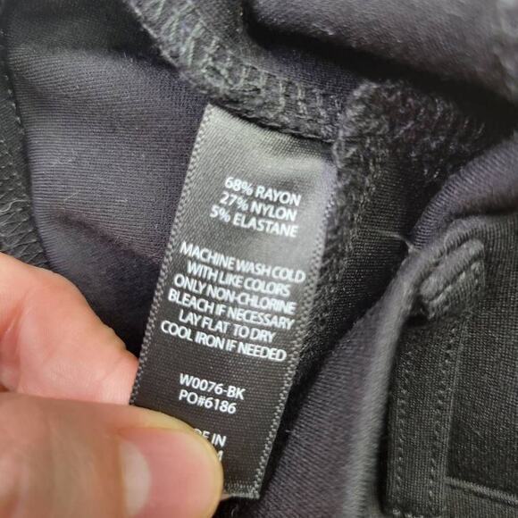 Betabrand Straight-Leg Classic Dress‎ Pant Yoga Pant Black Size Large Petite - Picture 6 of 7